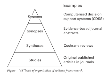 Haynes’s ‘4S’ pyramid of pre-appraised evidence (2001)